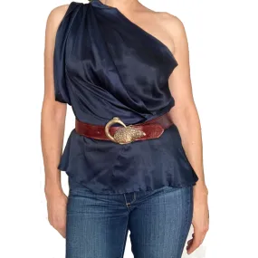 Bird Belt - Burgundy