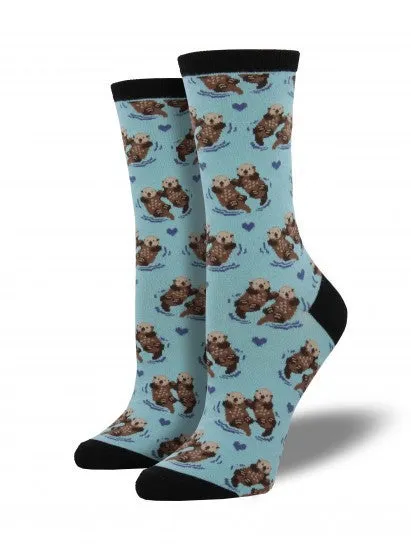 Blue Chalk Significant Otter Socks (Women's)