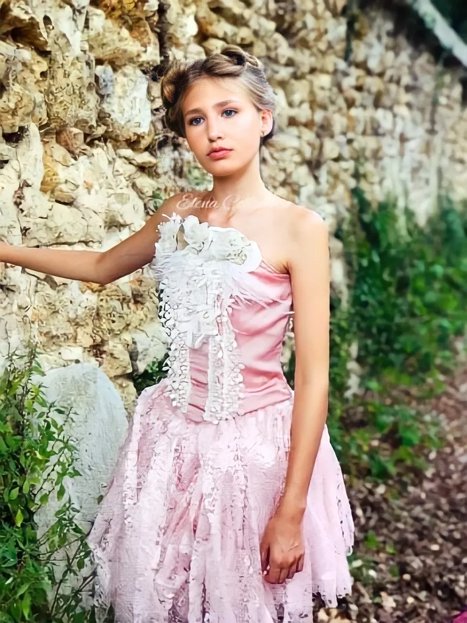 Blush Ivory Corset Top - Gigi