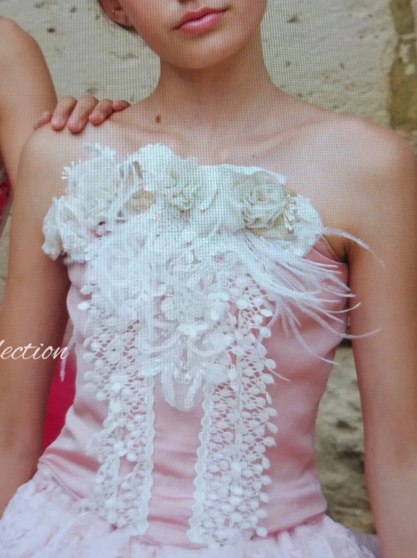 Blush Ivory Corset Top - Gigi