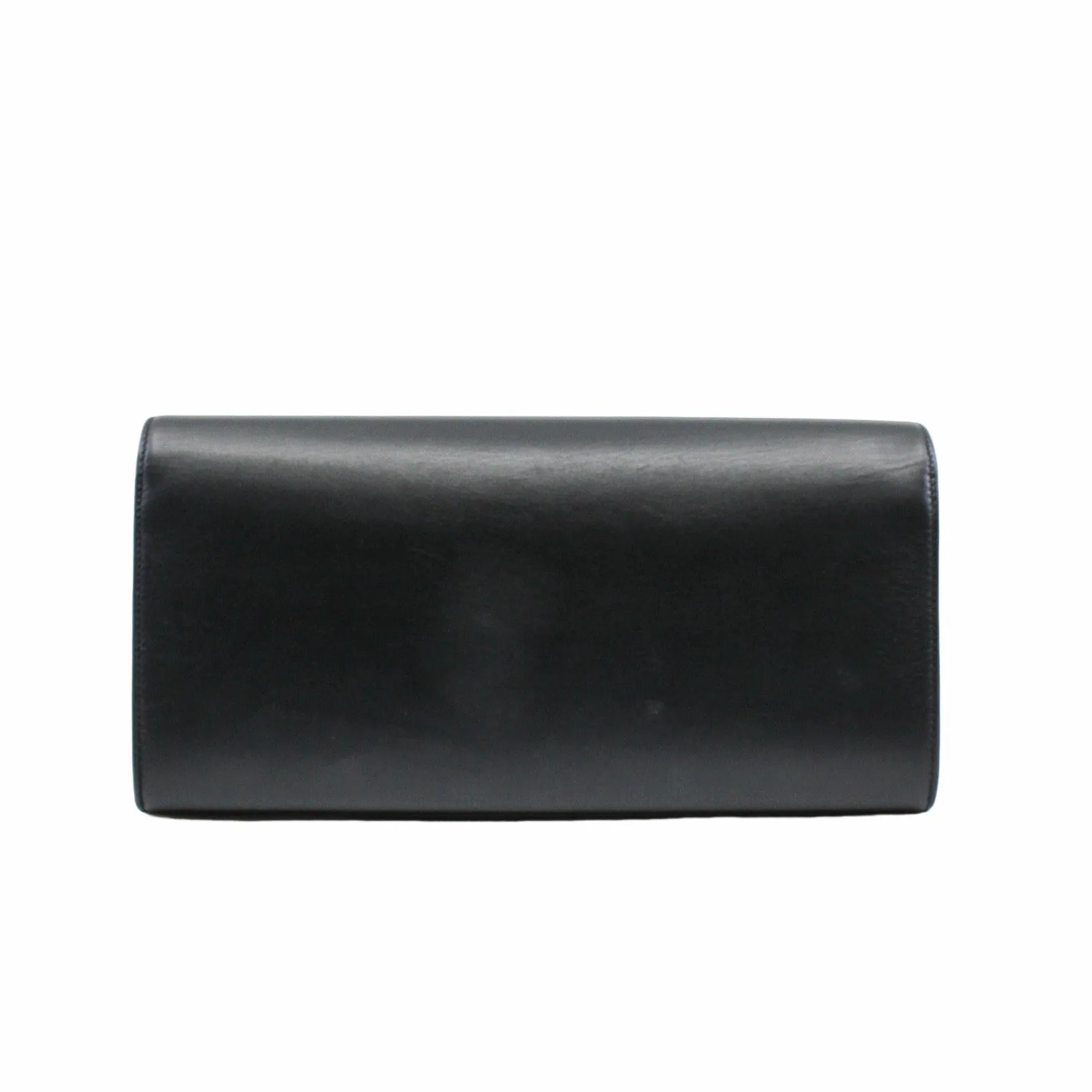 clutch leather black  ghw