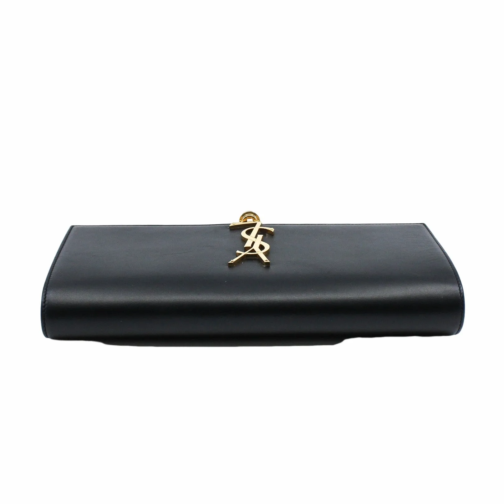 clutch leather black  ghw