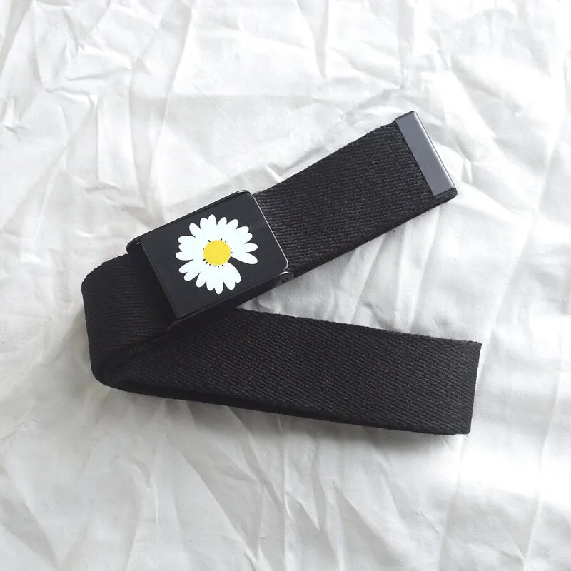 Daisy Flower Soft Grunge Belt