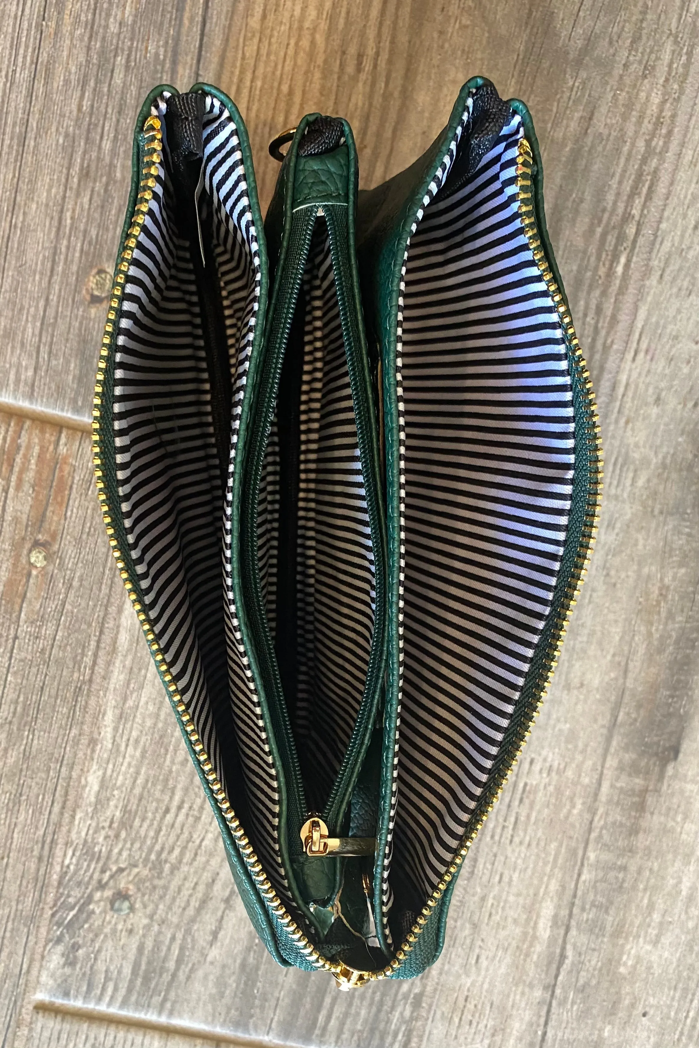 Faux Leather Wristlet/Purse