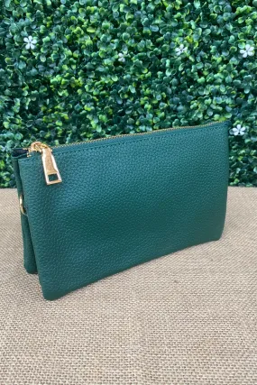 Faux Leather Wristlet/Purse