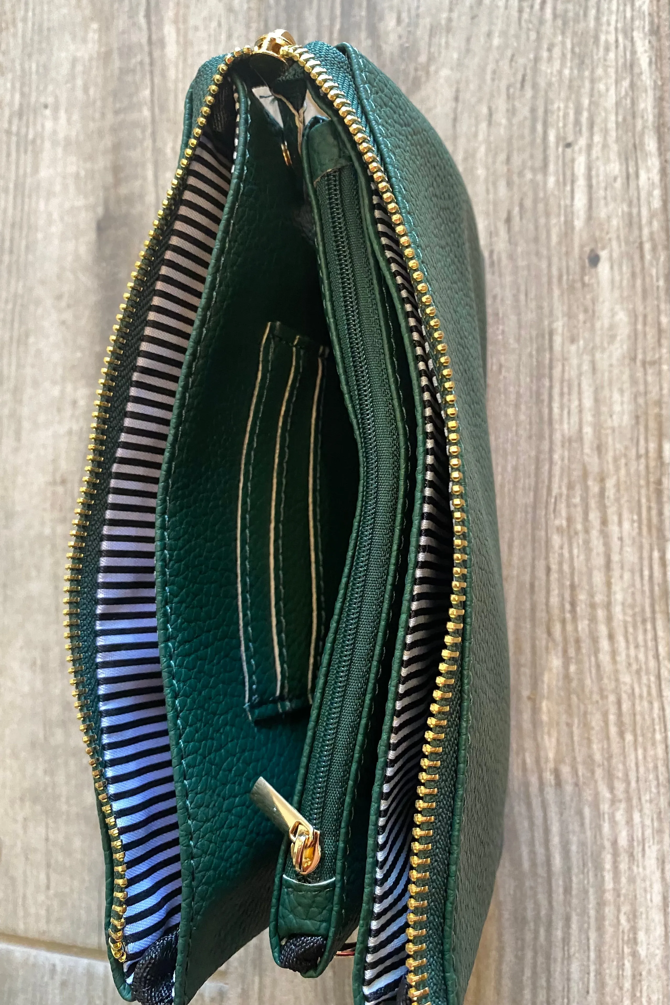 Faux Leather Wristlet/Purse