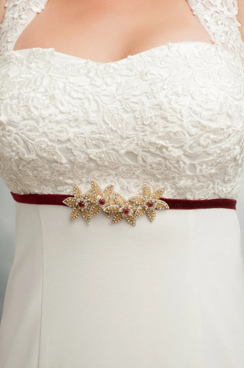 golden Starfish bridesmaids belt SB170688-G