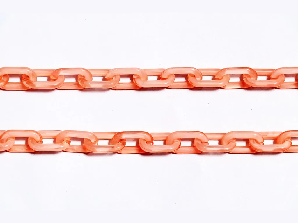 Light Red Designer Plastic Chain