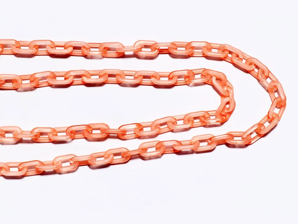 Light Red Designer Plastic Chain
