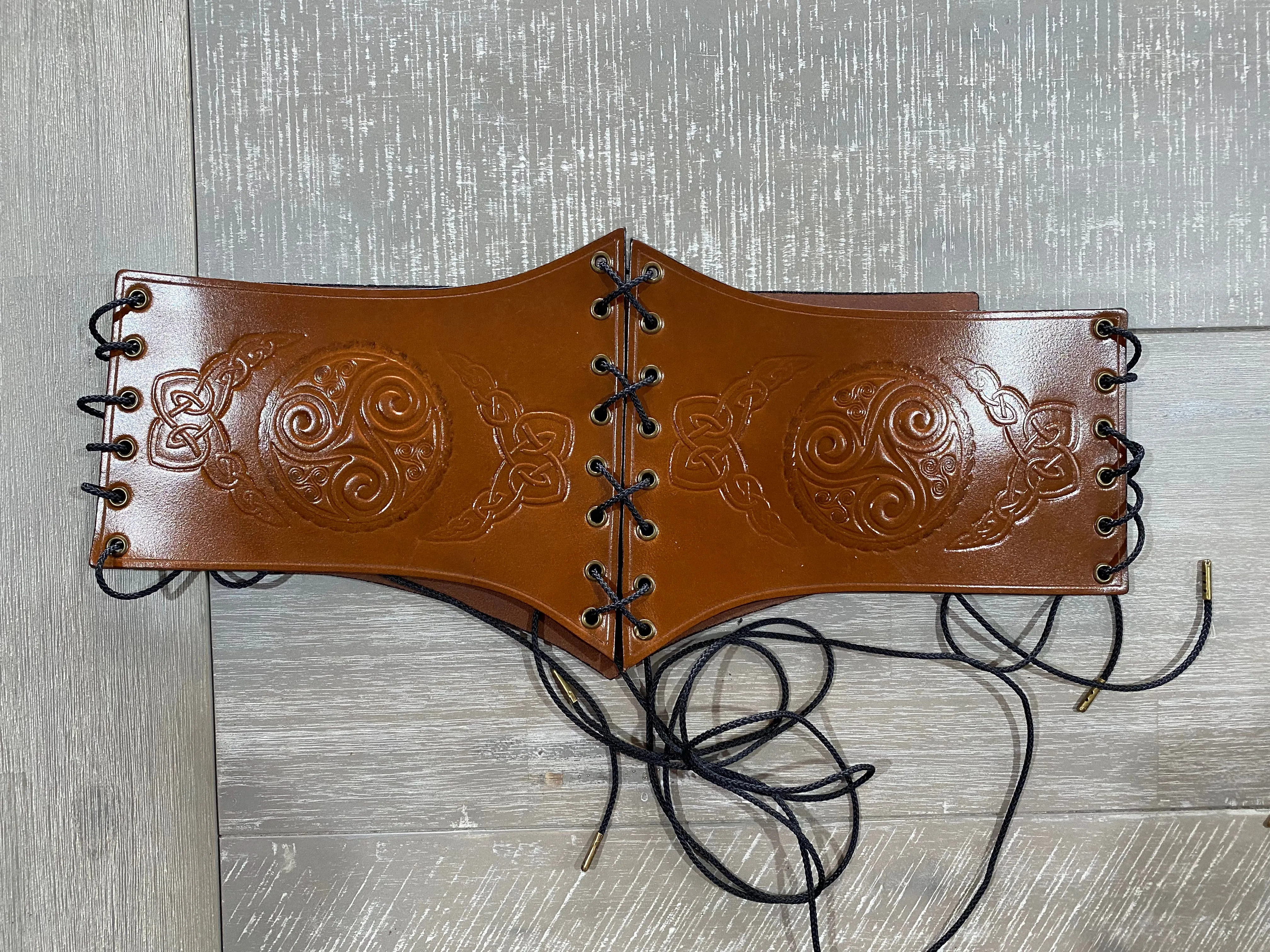 Medieval/Viking/ Lace up Leather Corset Belt