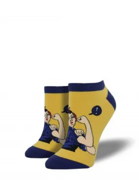 Shortie Yellow Rosie Ankle Socks (Women's)