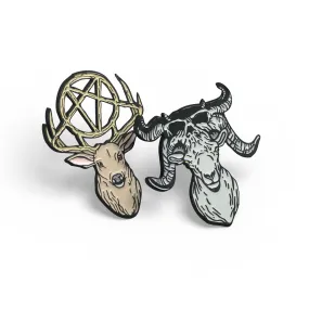 Slayer Deer & Danzig Ram Pin Set