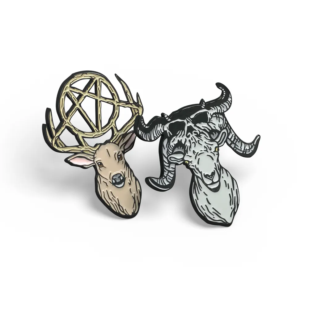 Slayer Deer & Danzig Ram Pin Set
