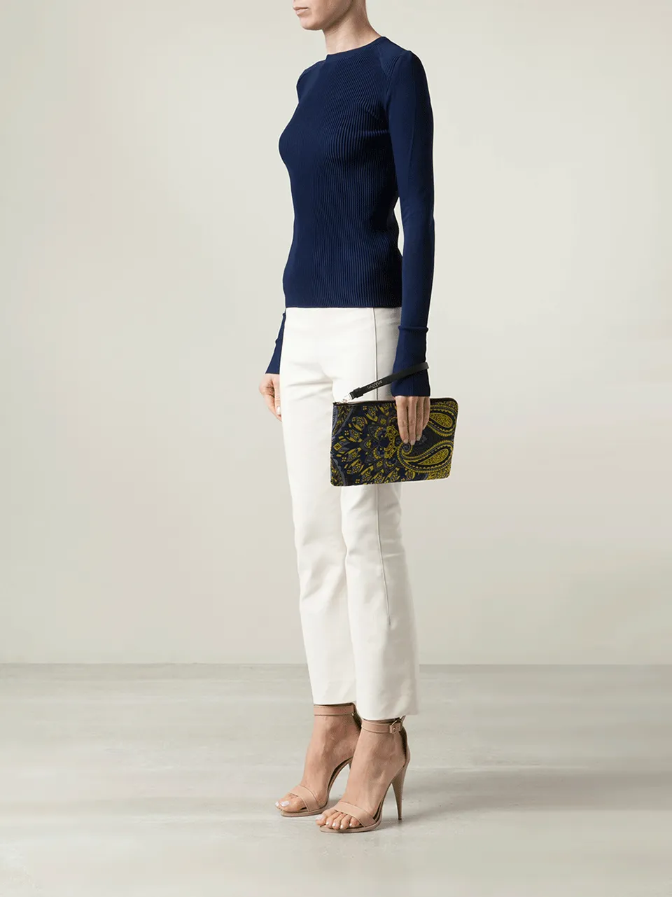 Small Paisley Zipped Clutch