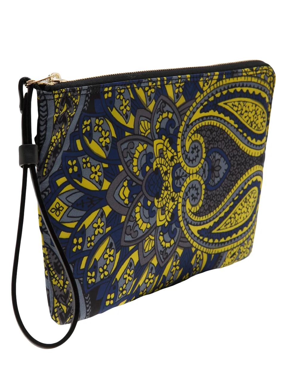 Small Paisley Zipped Clutch