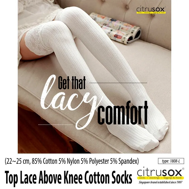 Top Lace Above Knee Socks