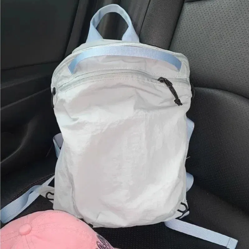 UAKISS  -  Casual Women Travel Simple Backpacks Grunge Students Preppy Solid Canvas Schoolbags Streetwear Vintage Rucksacks Y2k Aesthetic
