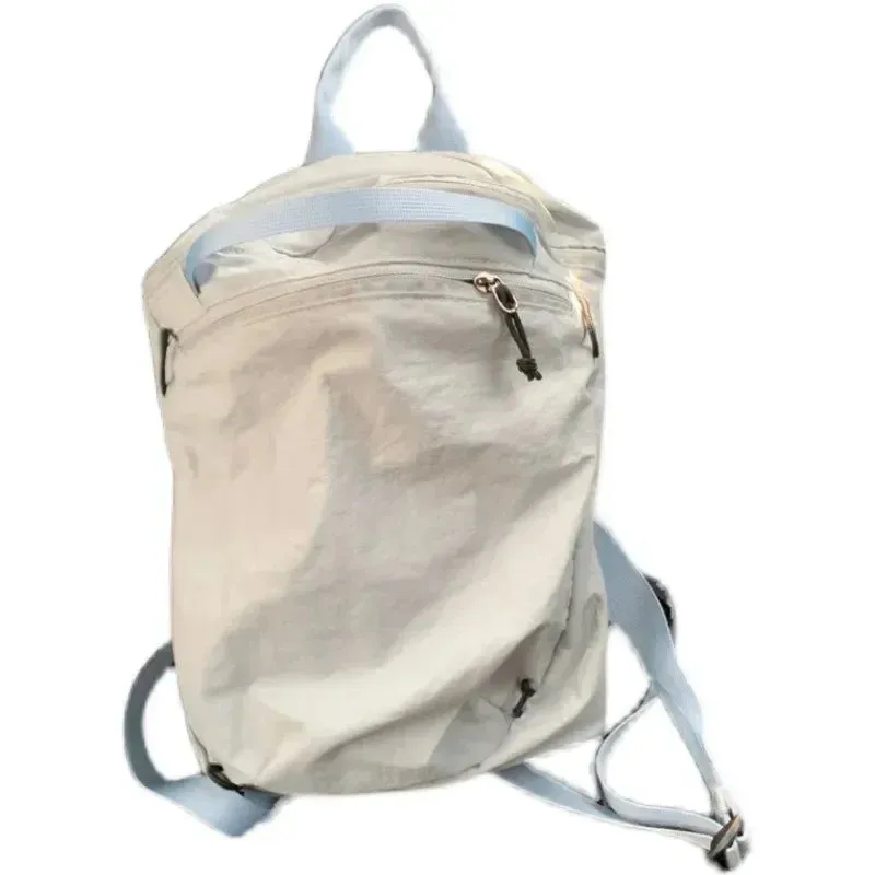 UAKISS  -  Casual Women Travel Simple Backpacks Grunge Students Preppy Solid Canvas Schoolbags Streetwear Vintage Rucksacks Y2k Aesthetic