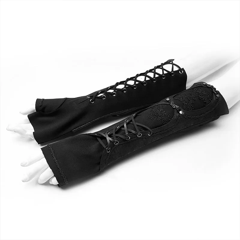 WS-324SSF Steampunk fingerless vintage gloves